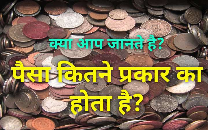 पैसे का प्रकार | धन कितने प्रकार का होता है?