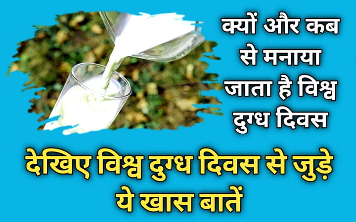 विश्व दुग्ध दिवस | world milk day | वर्ल्ड मिल्क डे